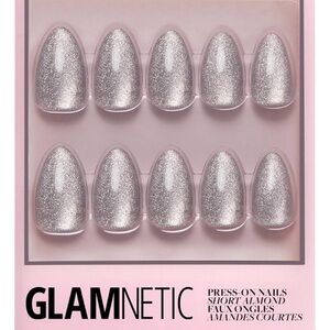 Glamnetic Silver Glitter Press-On Nails